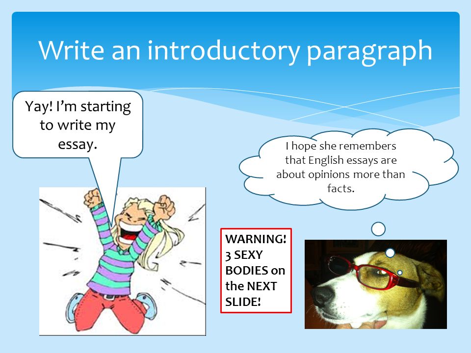 Write an introductory paragraph