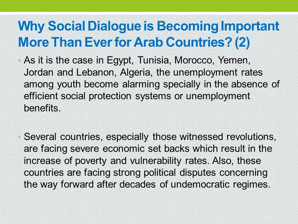 Why Social Dialogue is Becoming Important More Than Ever for Arab Countries (2)