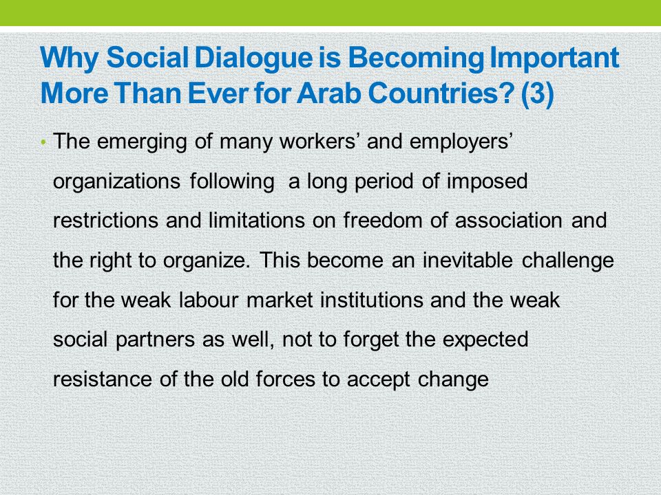Why Social Dialogue is Becoming Important More Than Ever for Arab Countries (3)
