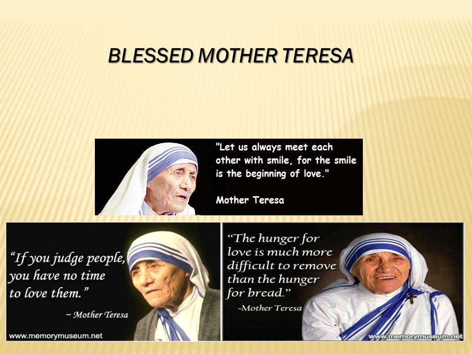 BLESSED MOTHER TERESA