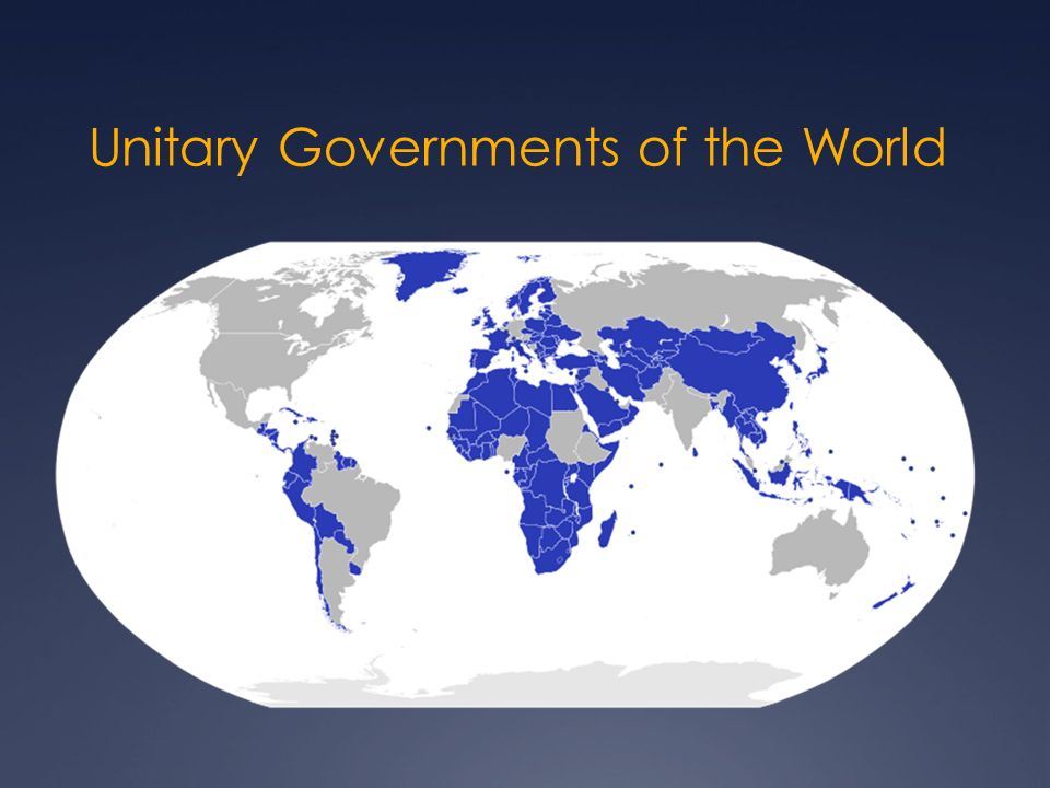 Unitary Governments of the World