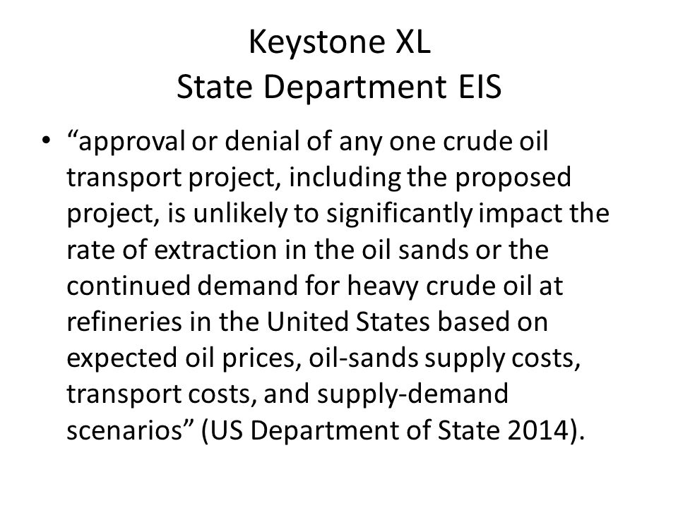 Keystone XL State Department EIS