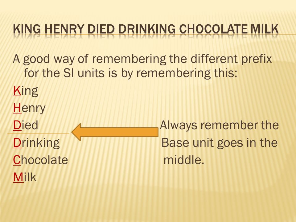 King Henry died drinking chocolate milk