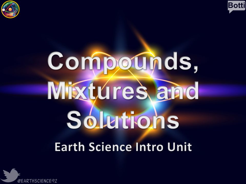 Compounds, Mixtures and Solutions