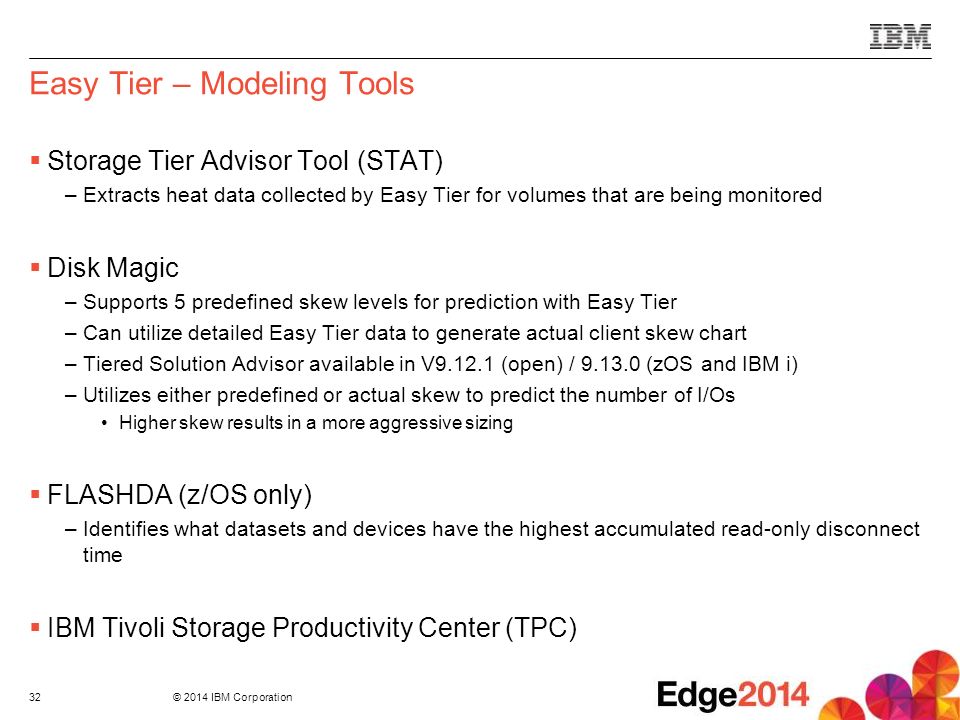 Easy Tier – Modeling Tools
