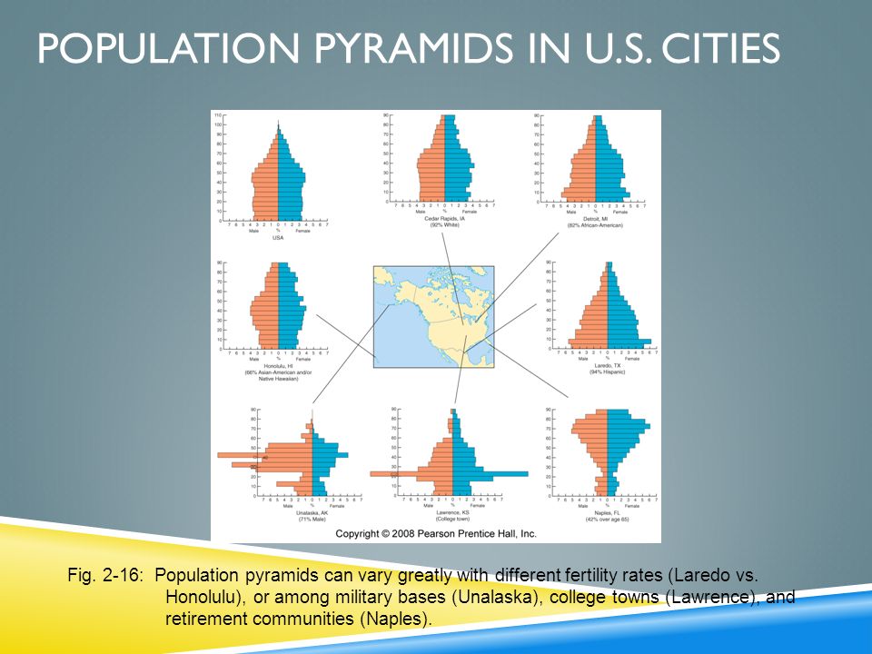 Population Pyramids in U.S. cities