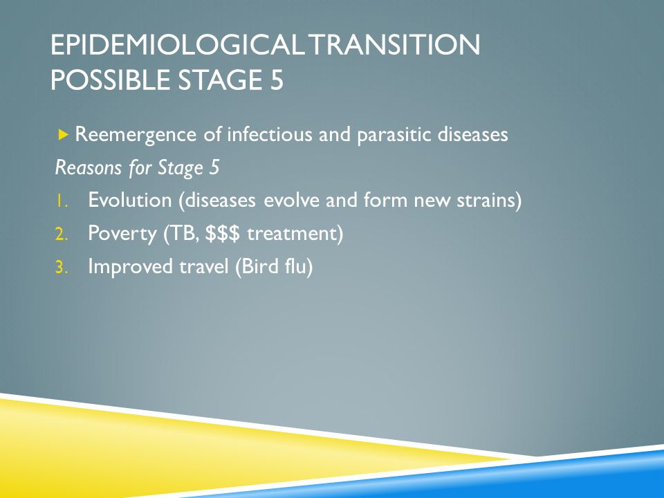 Epidemiological transition Possible stage 5