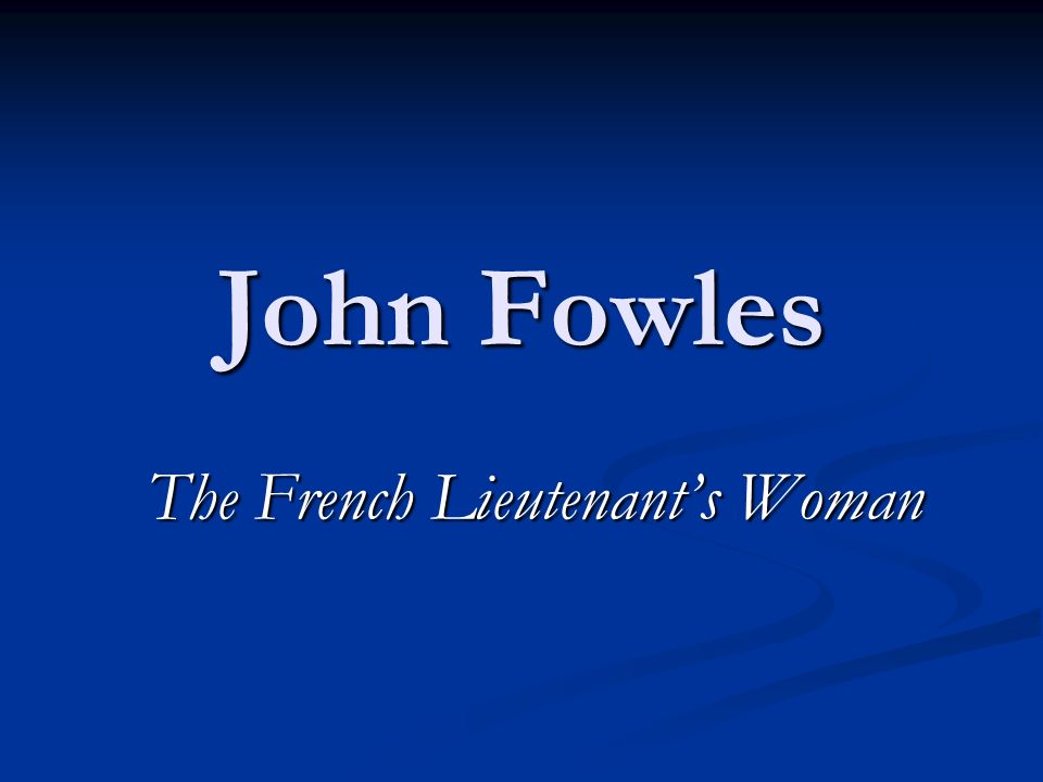 john fowles the enigma