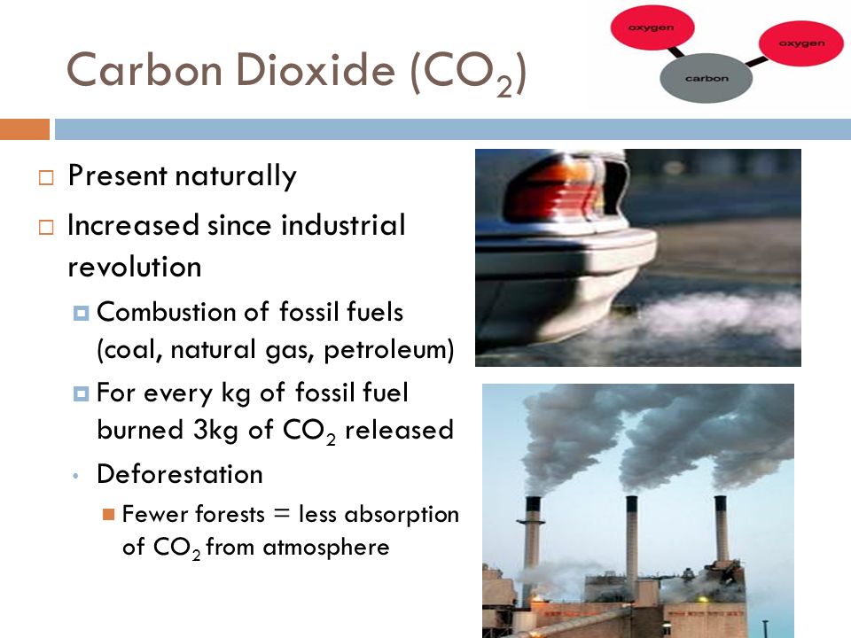Carbon Dioxide (CO2) Present naturally