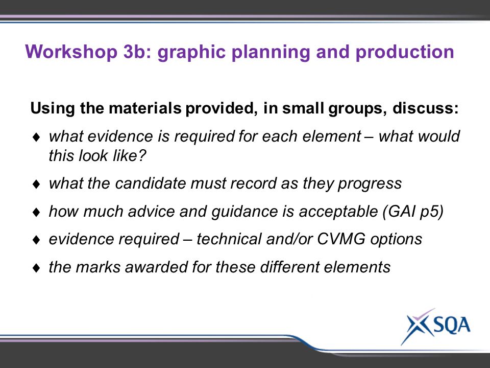 Workshop 3b: graphic planning and production