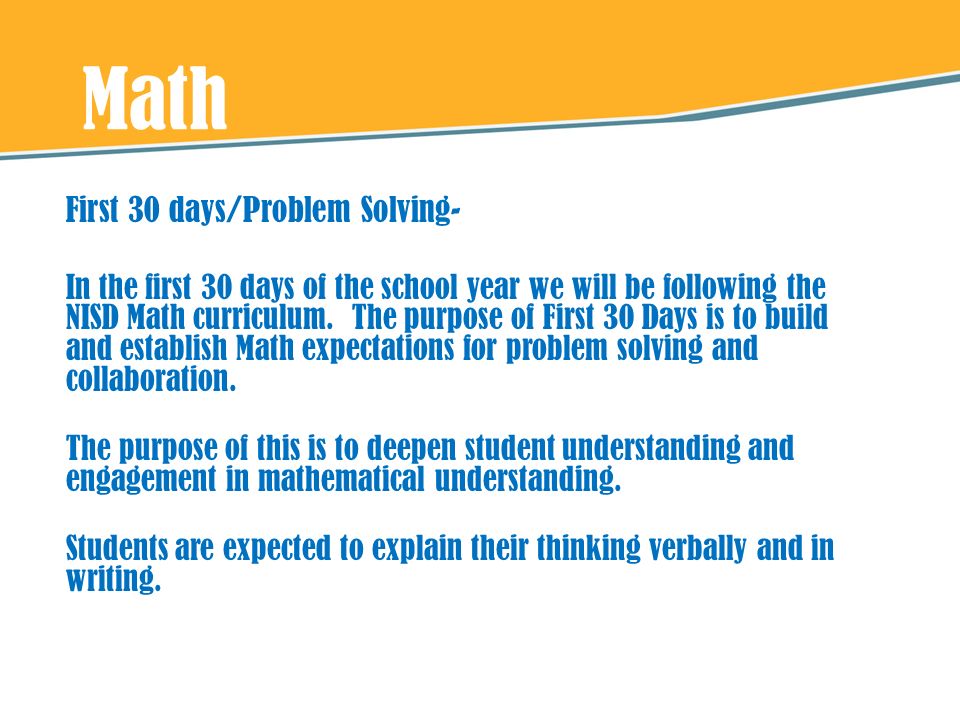 Math First 30 days/Problem Solving-