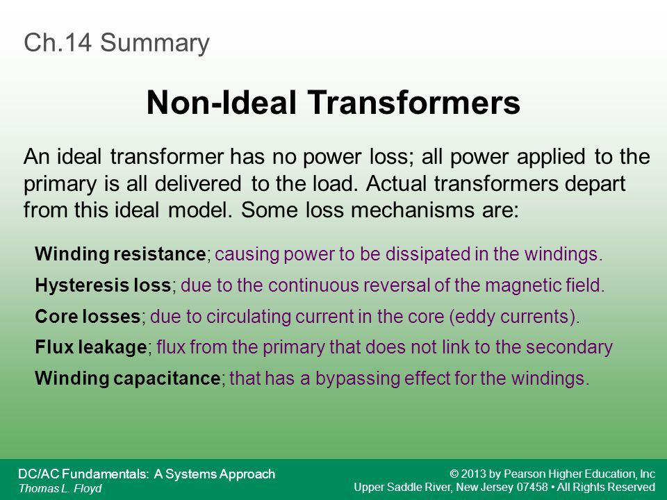 Non-Ideal Transformers