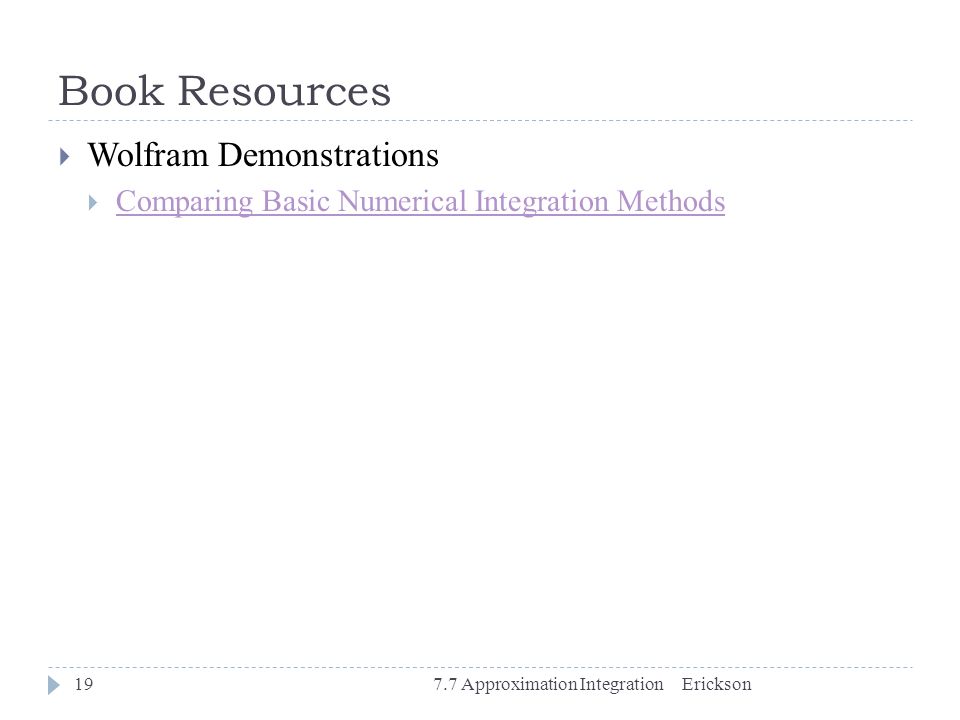 Book Resources Wolfram Demonstrations