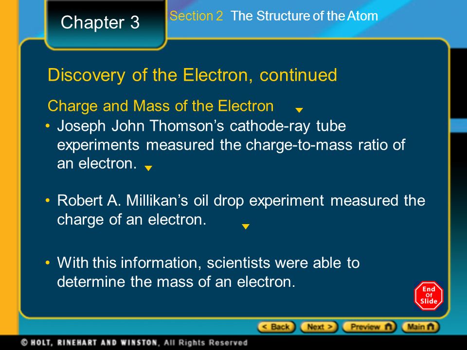 Discovery of the Electron, continued