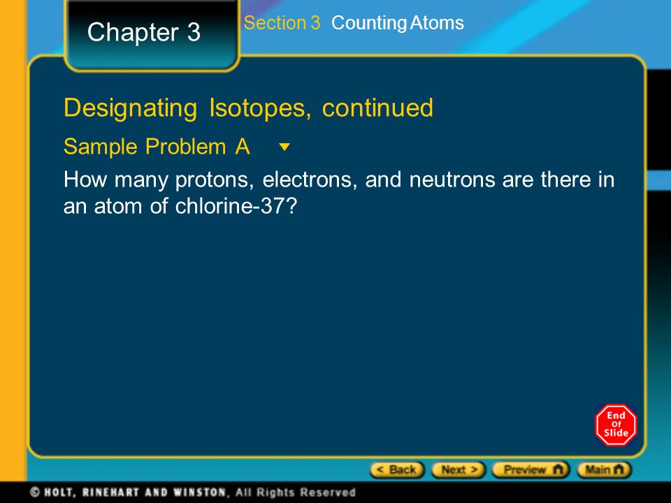 Designating Isotopes, continued