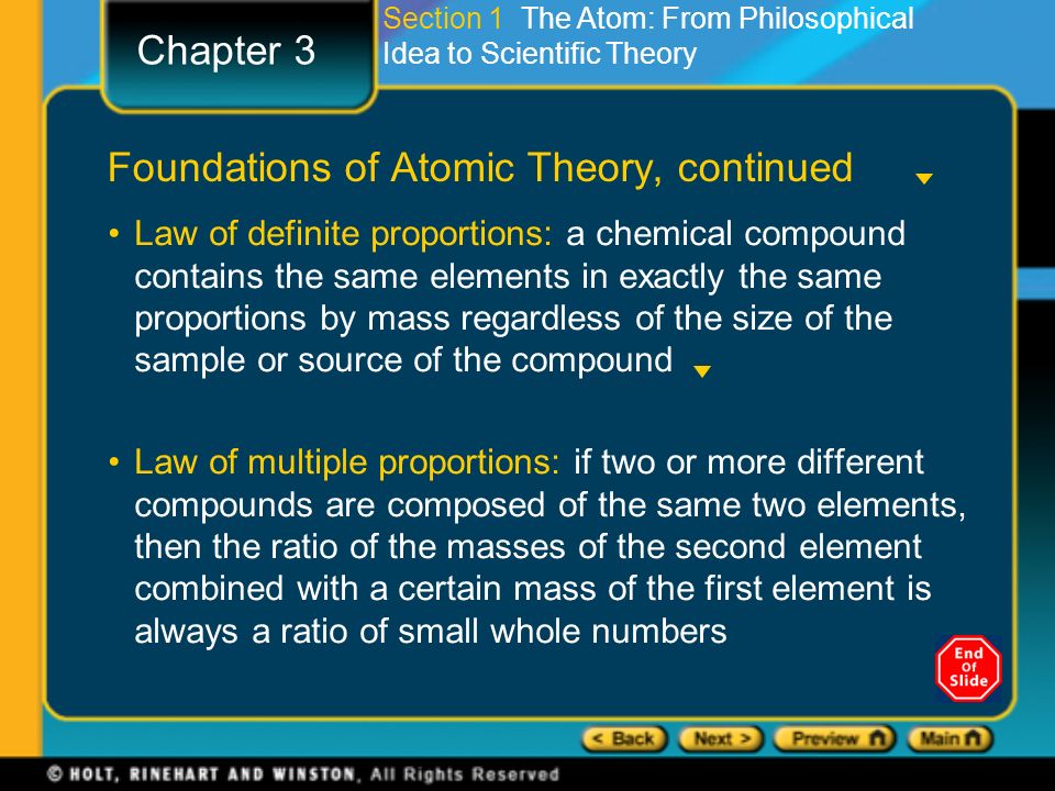 Foundations of Atomic Theory, continued