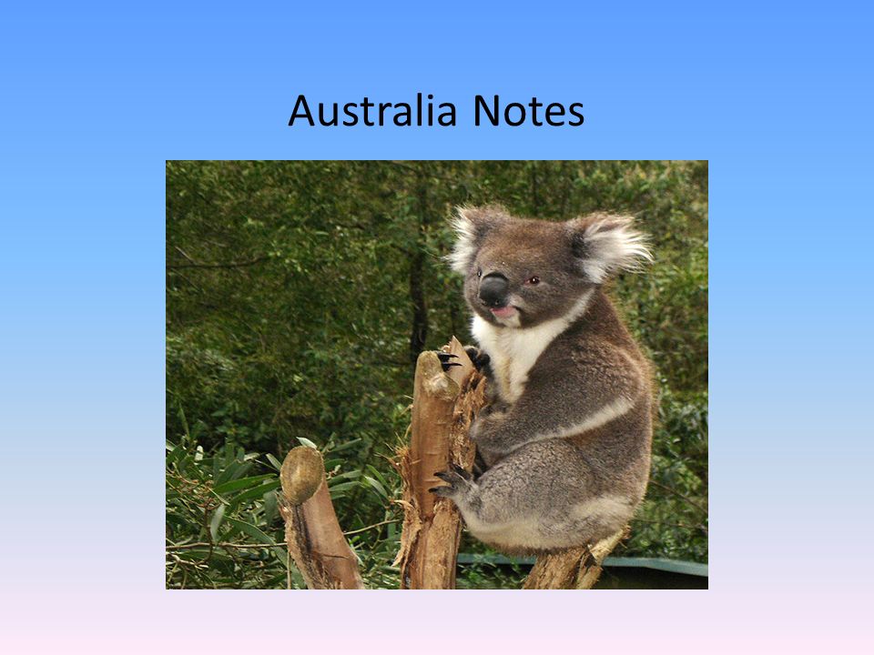 Australia Notes