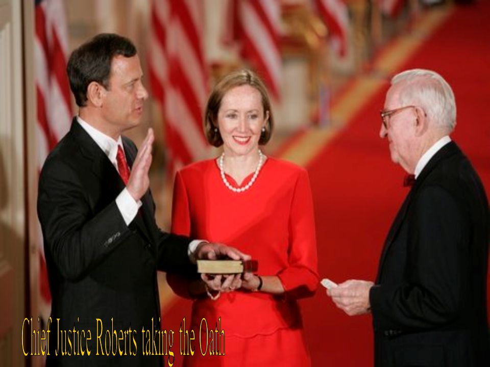 Chief Justice Roberts taking the Oath