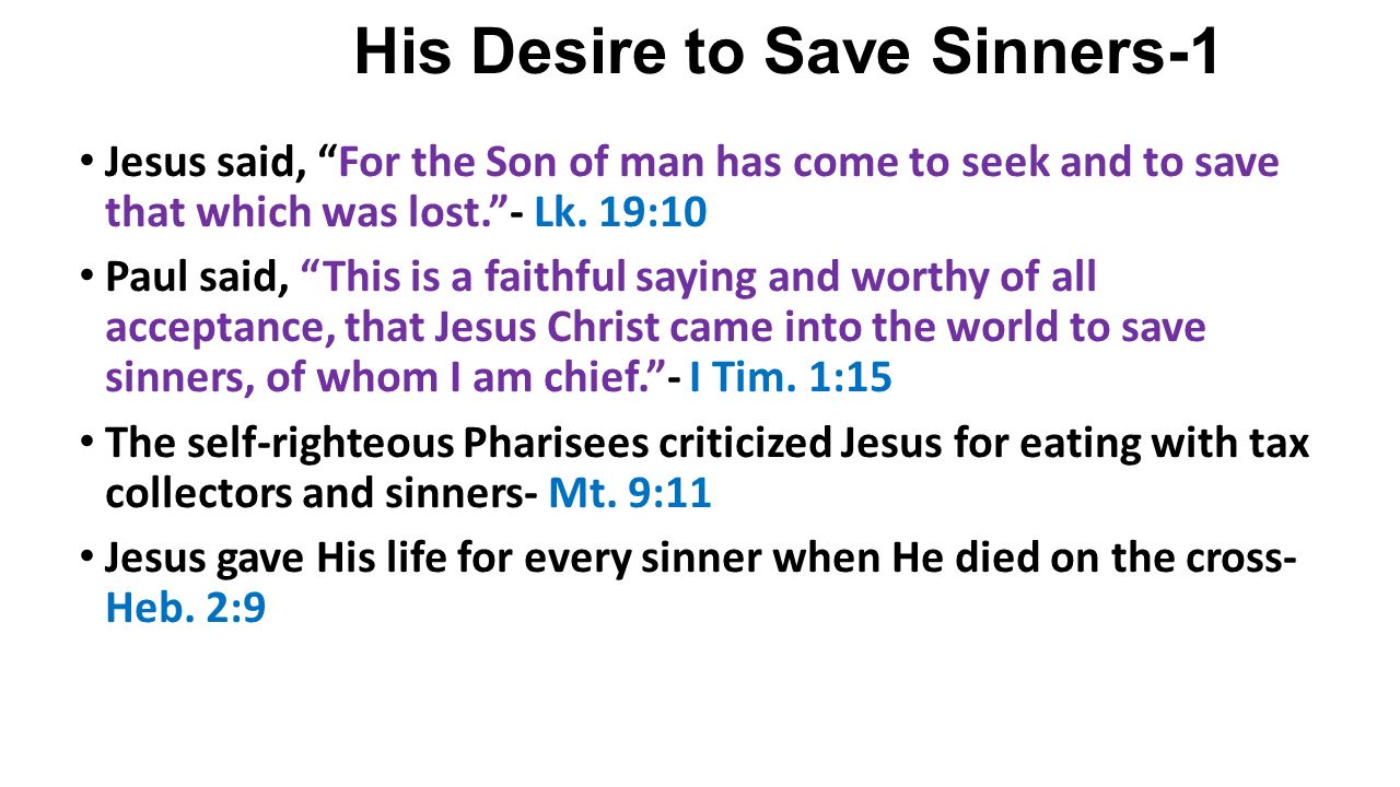 His Desire to Save Sinners-1