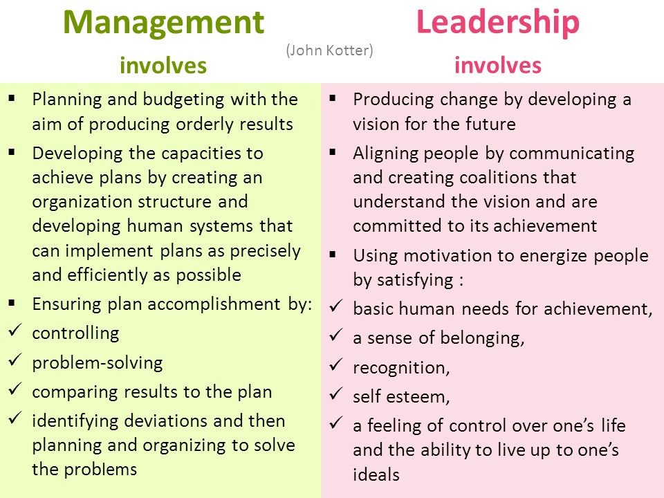 Management Leadership
