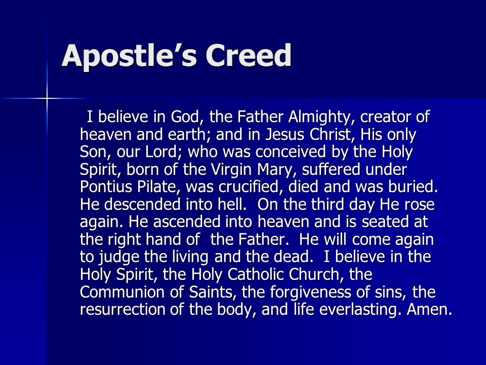 Apostle’s Creed