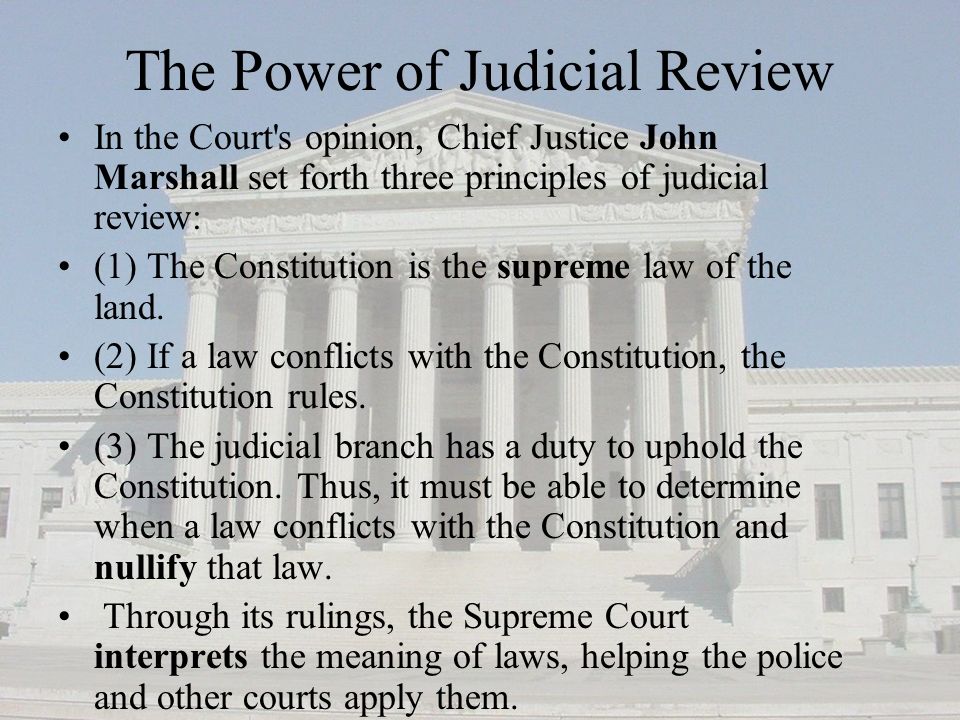 The Power of Judicial Review