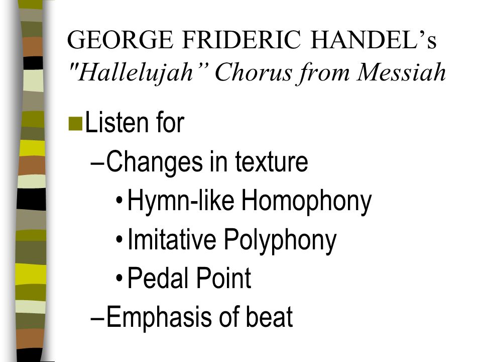 GEORGE FRIDERIC HANDEL’s Hallelujah Chorus from Messiah