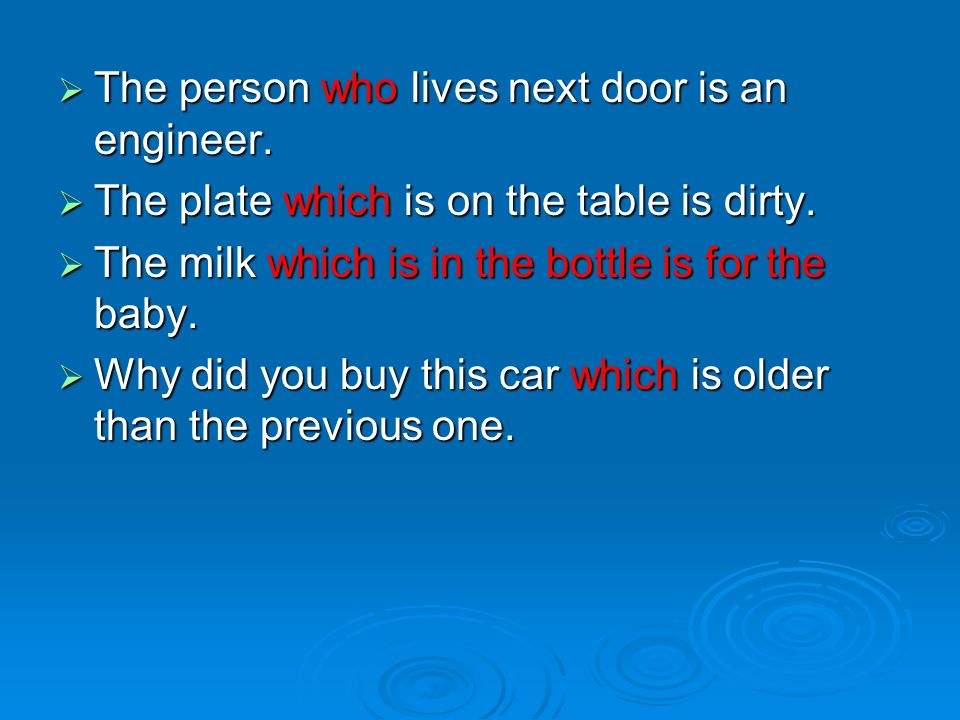 The person who lives next door is an engineer.