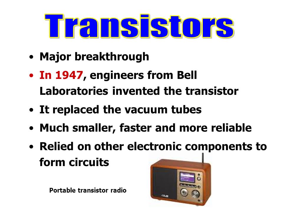 Portable transistor radio