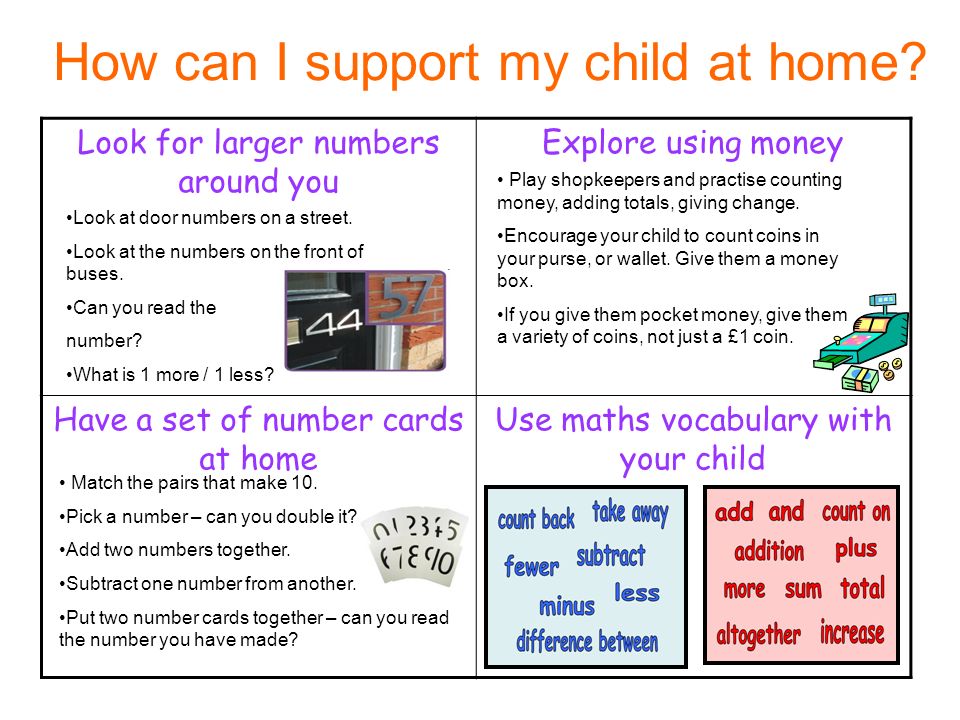 How can I support my child at home