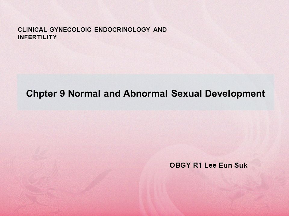 Chpter 9 Normal and Abnormal Sexual Development -  ppt video online download