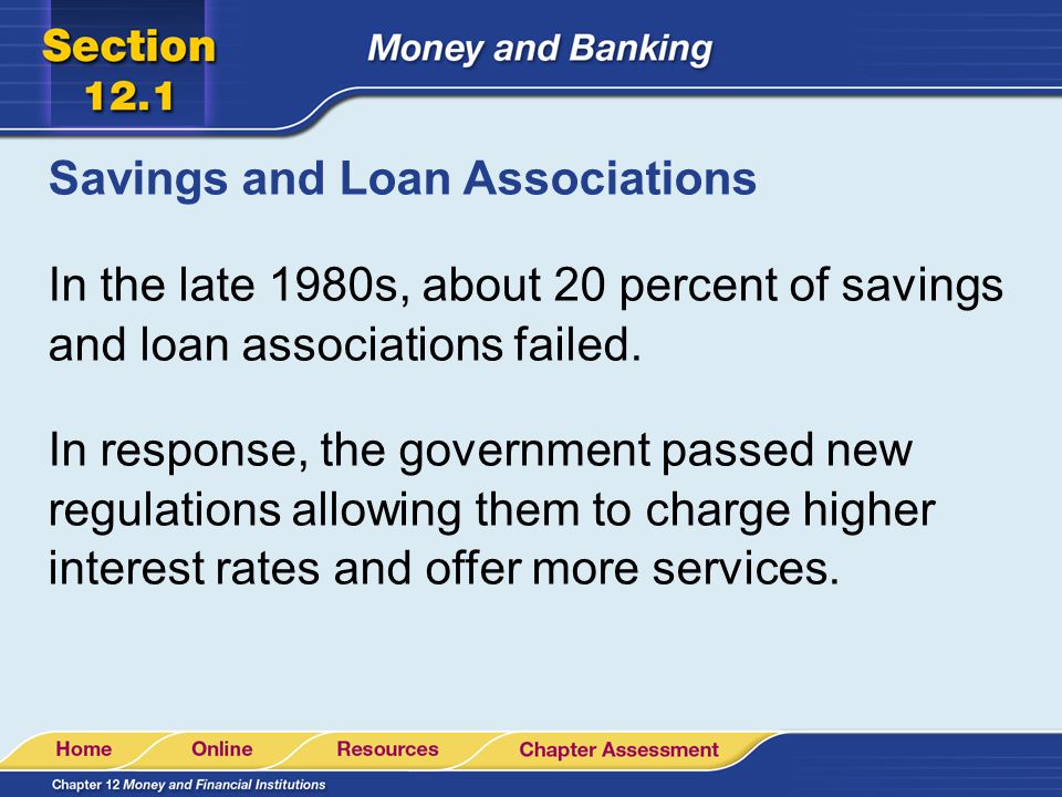 Savings and Loan Associations