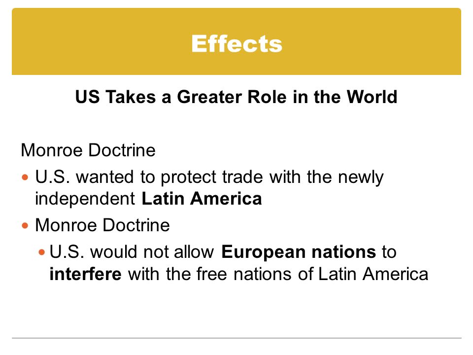 US Takes a Greater Role in the World