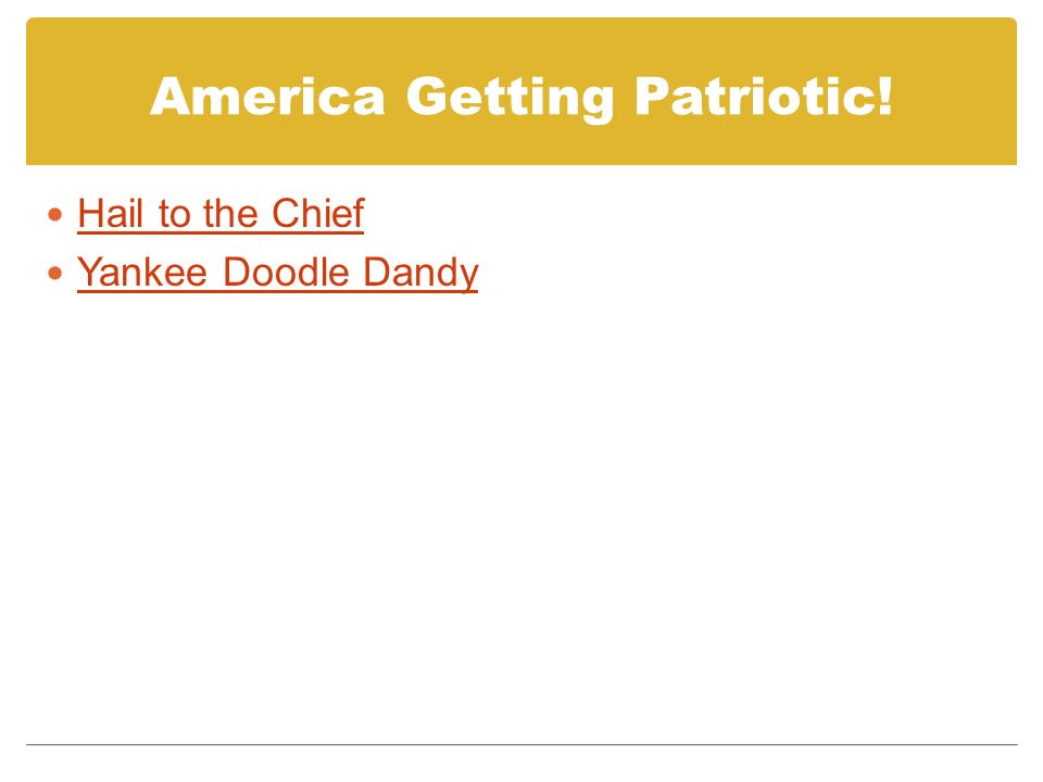 America Getting Patriotic!