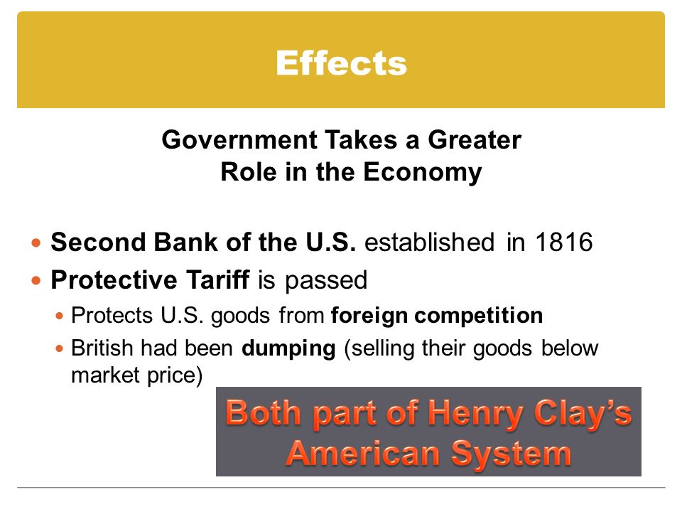 Both part of Henry Clay’s American System