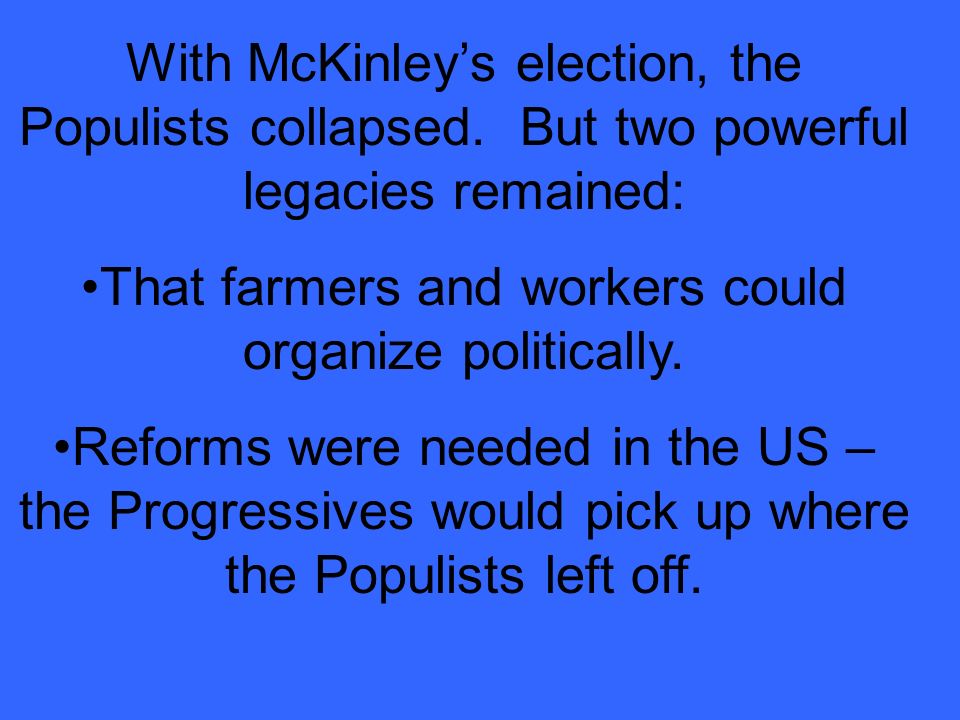 That farmers and workers could organize politically.