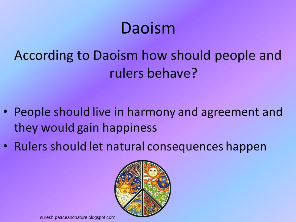 According to Daoism how should people and rulers behave