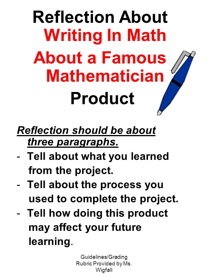 Reflection About Writing In Math About a Famous Mathematician
