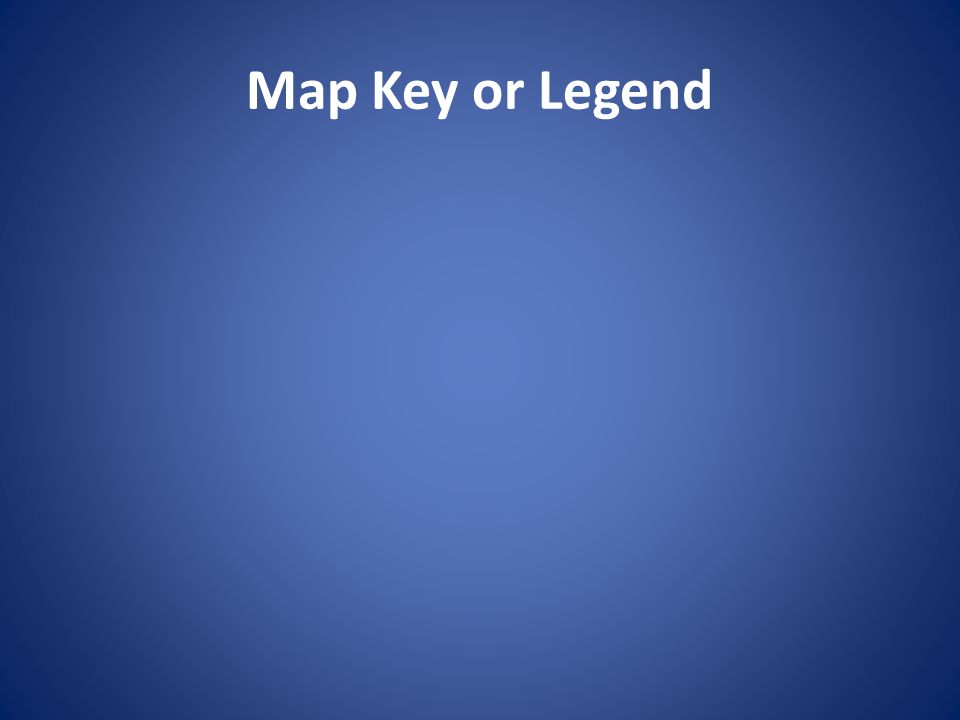 Map Key or Legend