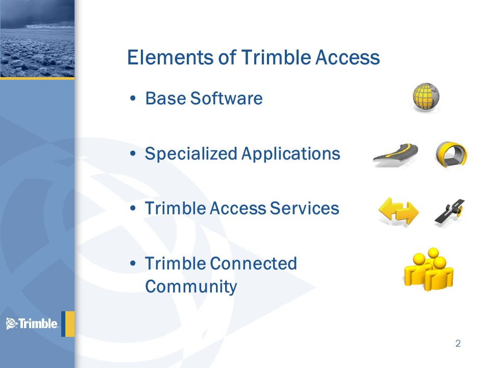 Elements of Trimble Access