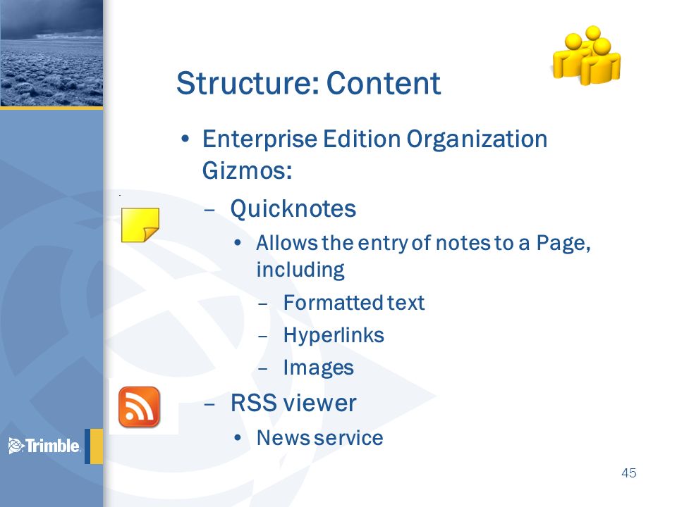 Structure: Content Enterprise Edition Organization Gizmos: Quicknotes