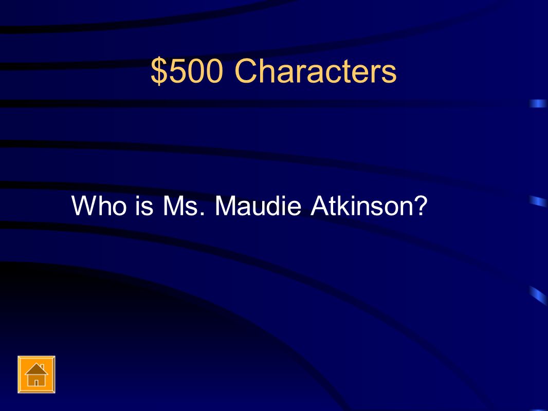 $500 Characters Who is Ms. Maudie Atkinson