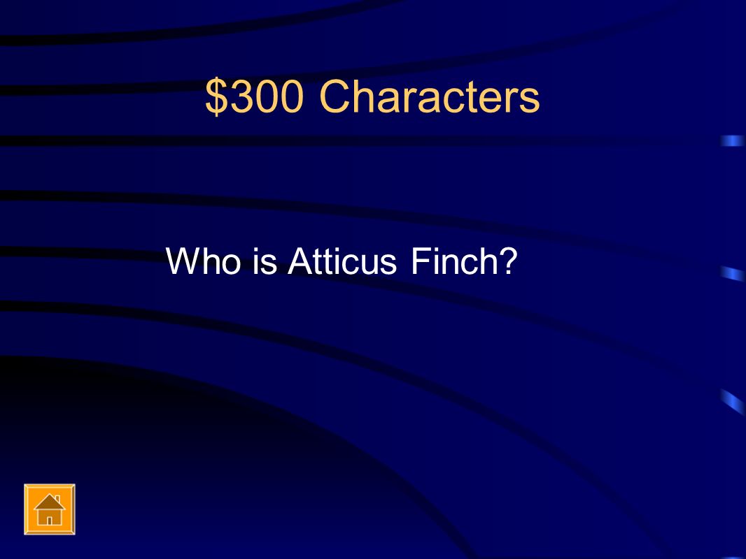 $300 Characters Who is Atticus Finch