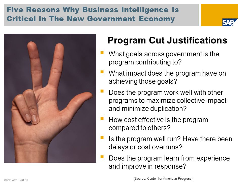 program cut justifications five reasons why business