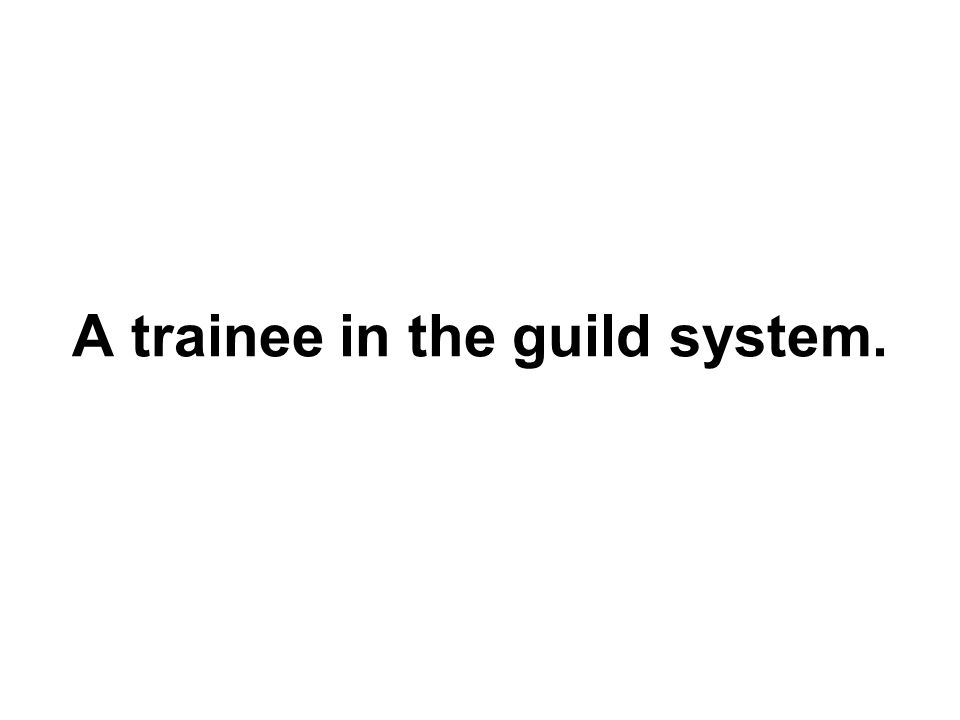 A trainee in the guild system.