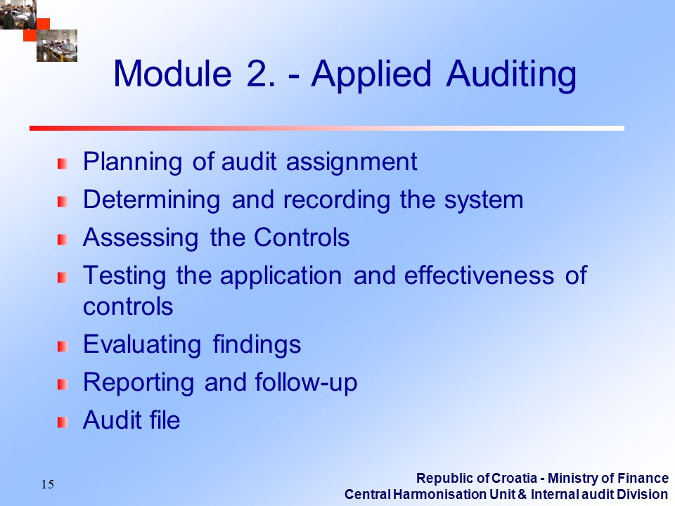 Module 2. - Applied Auditing