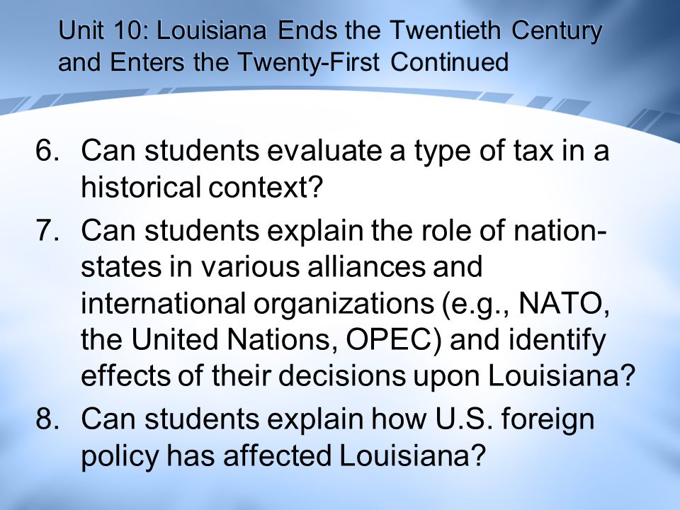Can students evaluate a type of tax in a historical context