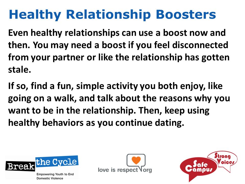 Healthy Relationship Boosters