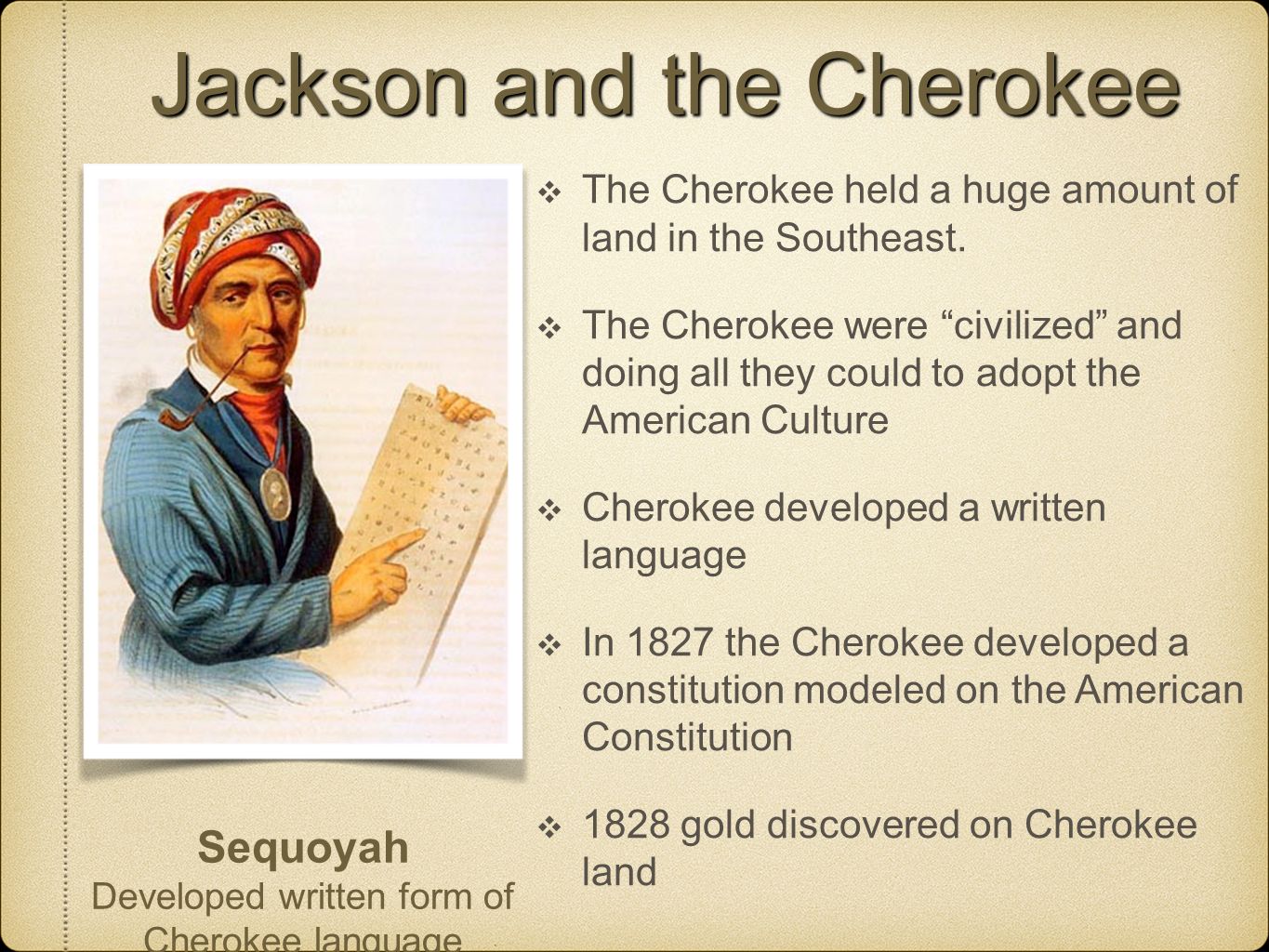Jackson and the Cherokee