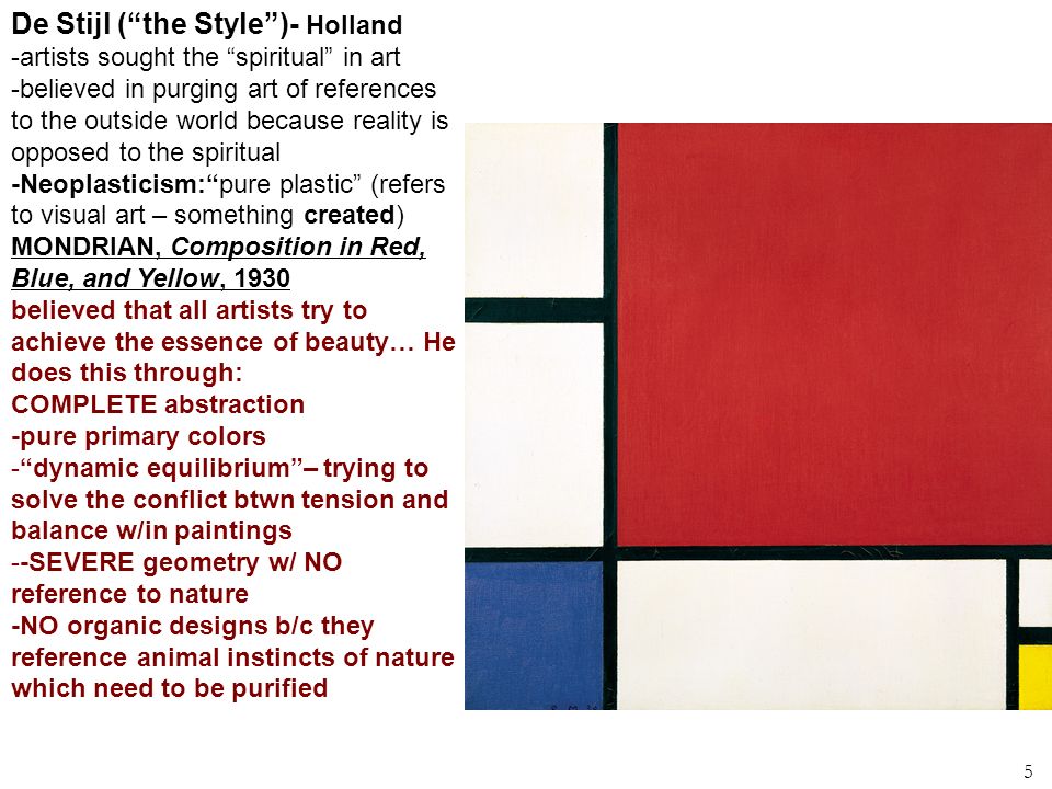 De Stijl ( the Style )- Holland